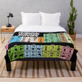 Periodic Table of Horror Movies Plush Blanket