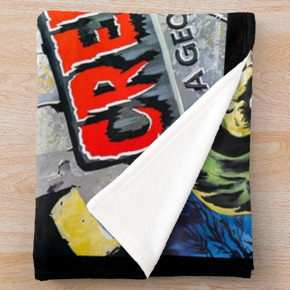 Creepy plush blanket inspired by Creepshow horror movie franchise