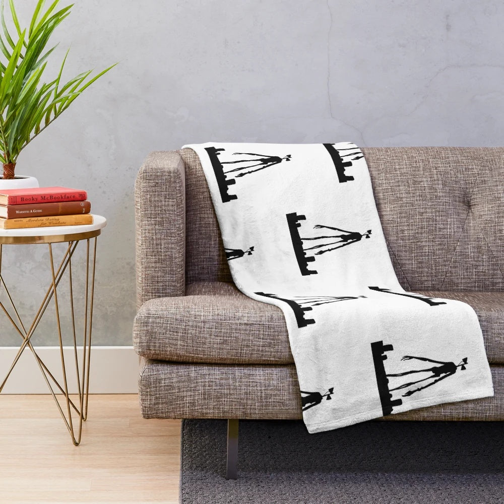 Siren head themed plush fleece blanket