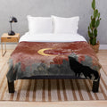 Crescent City themed plush blanket with fantasy book inspired design