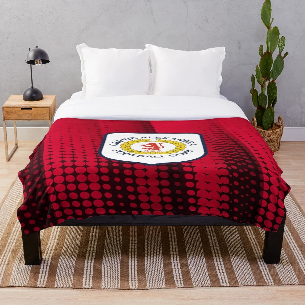 Crewe Alexandra FC plush blanket for football fans