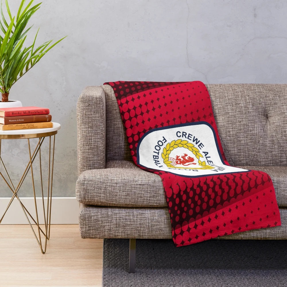 Crewe Alexandra FC plush blanket for football fans