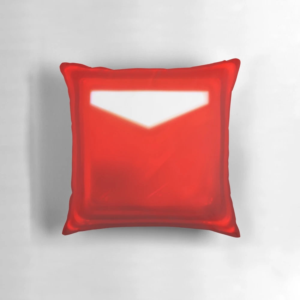 Beat Saber Crimson Red Cube Block Pillow for Virtual Reality Headsets