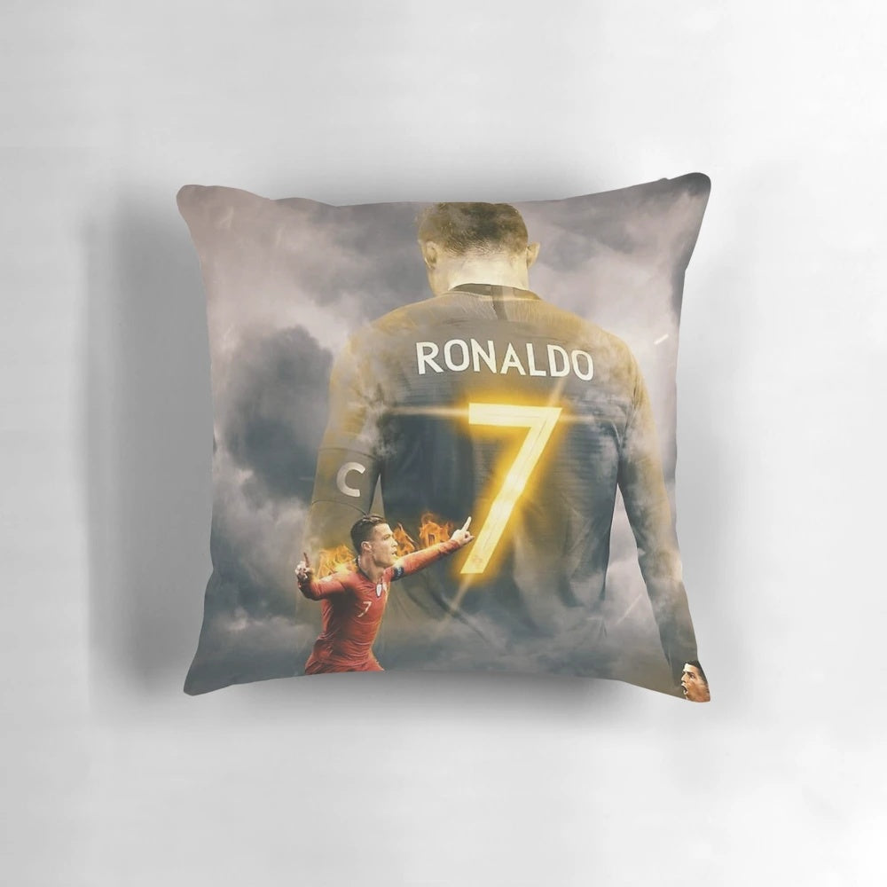 Aesthetic Cristiano Ronaldo CR7 signature soccer/football pillow for home decor