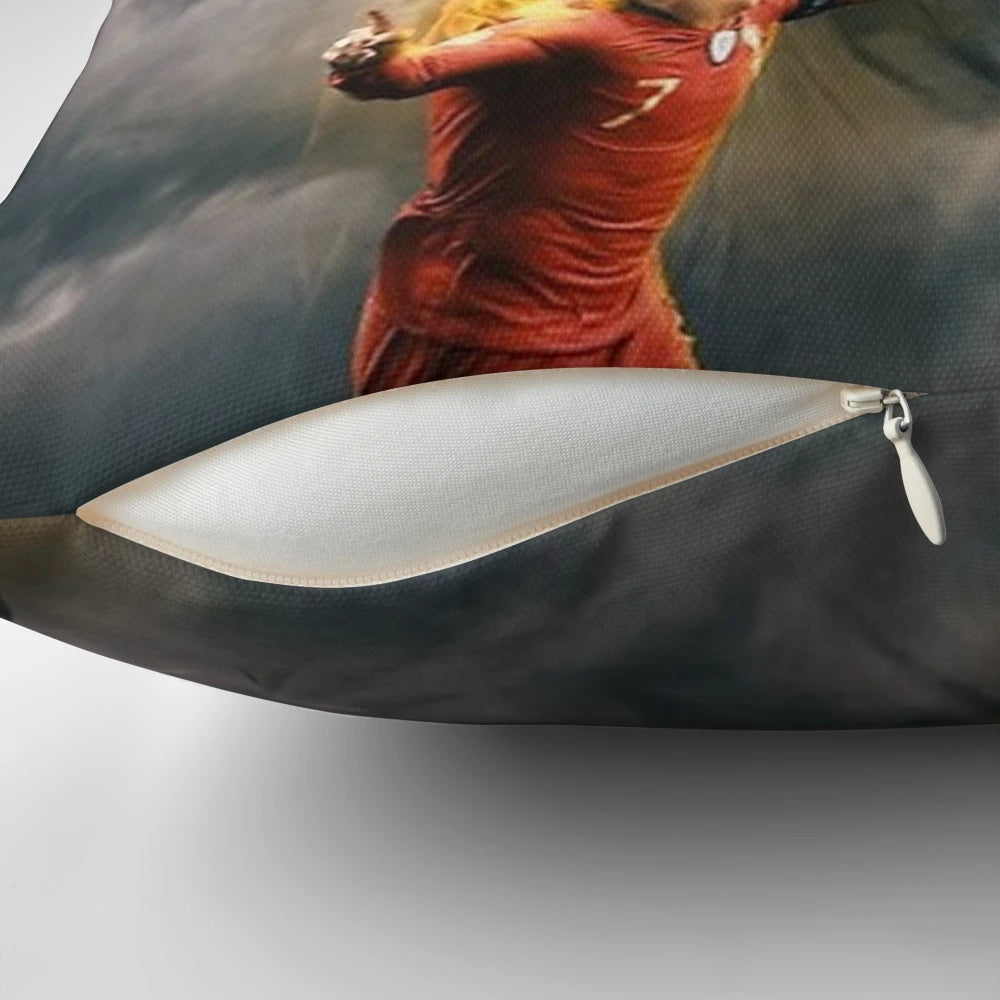 Aesthetic Cristiano Ronaldo CR7 signature soccer/football pillow for home decor