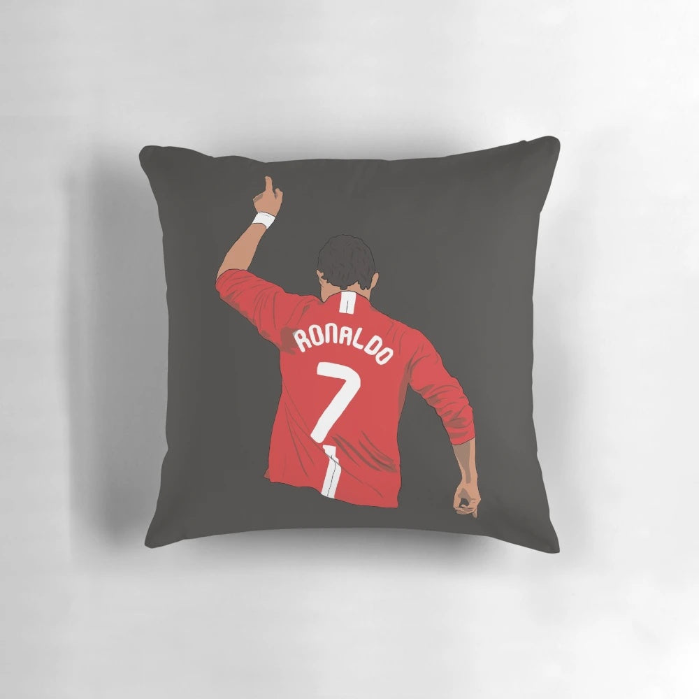 Minimalist Cristiano Ronaldo Inspired Manchester United Pillow