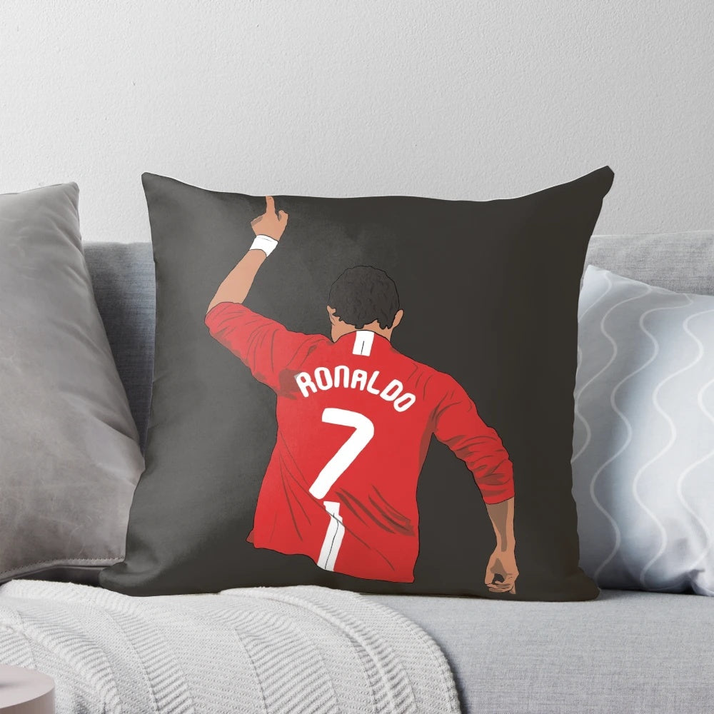 Minimalist Cristiano Ronaldo Inspired Manchester United Pillow