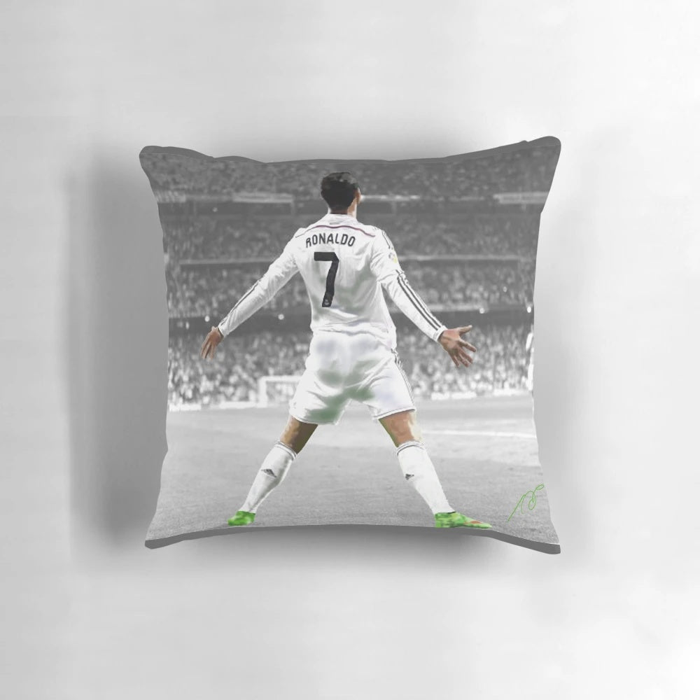 Cristiano Ronaldo inspired football pillow