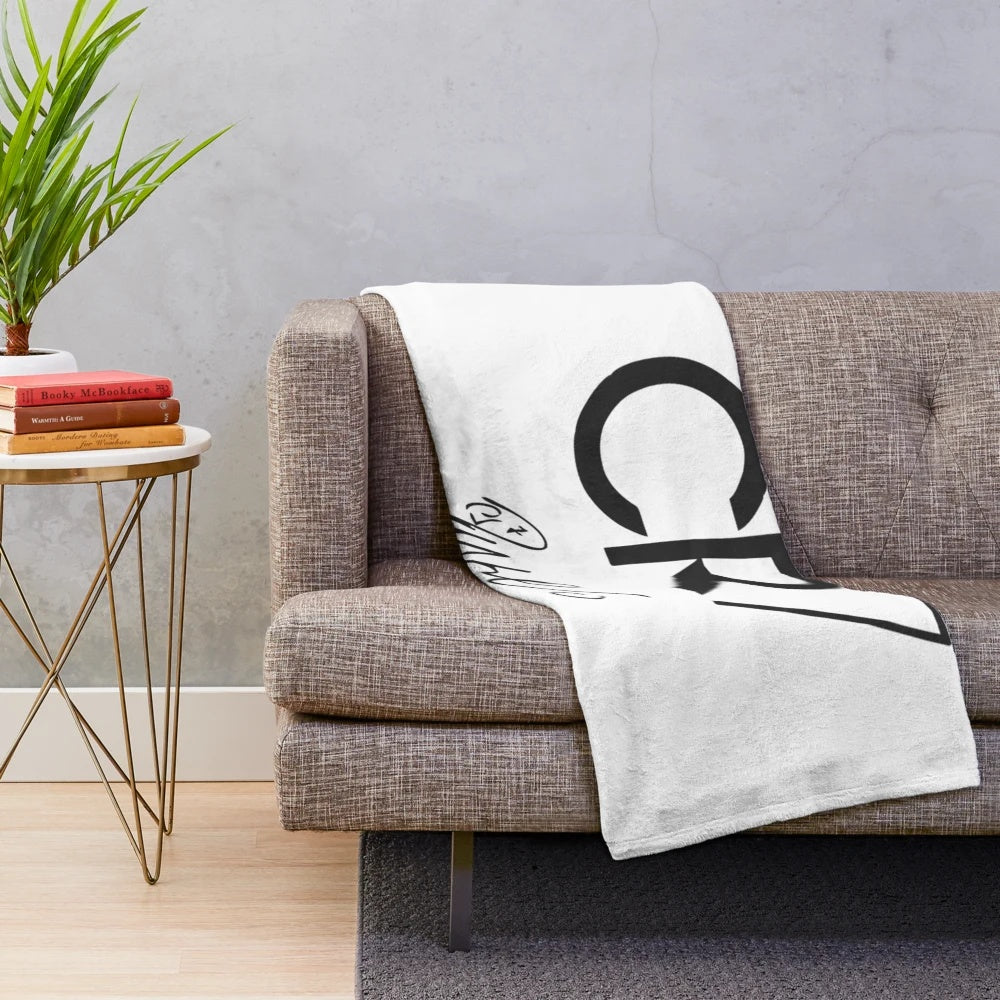 Cristiano Ronaldo inspired plush blanket with CR7 signature design