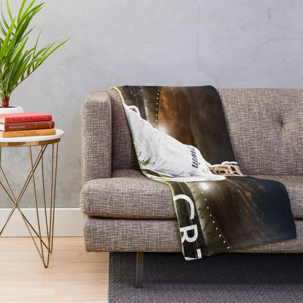 Cristiano Ronaldo CR7 Inspired Plush Blanket