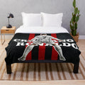 Cristiano Ronaldo-inspired plush blanket featuring the CR7 logo