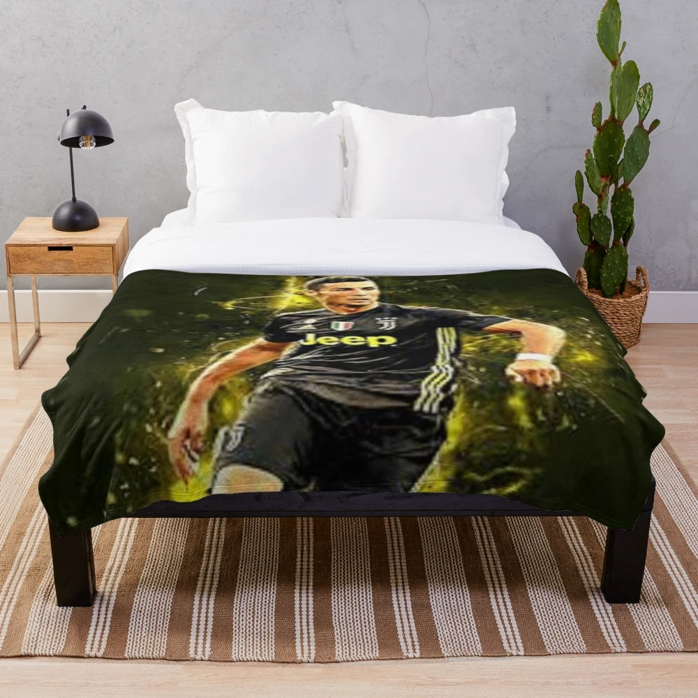 Cristiano Ronaldo themed plush blanket