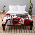 Cristiano Ronaldo inspired plush blanket with illustration