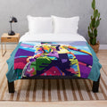 Cristiano Ronaldo inspired pop art plush blanket