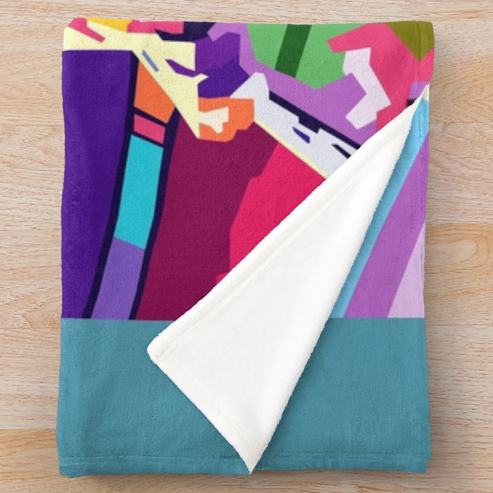 Cristiano Ronaldo inspired pop art plush blanket