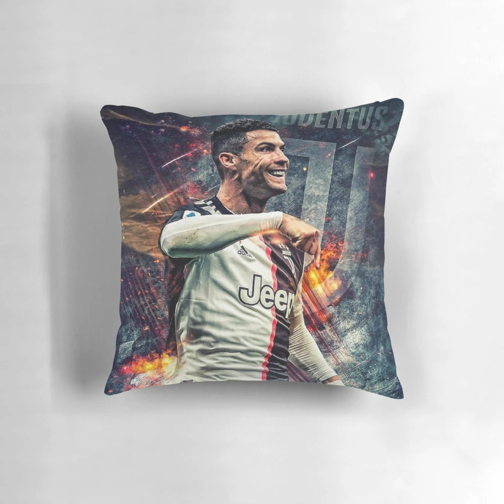 Cristiano Ronaldo Pillow with Vibrant Wallpaper-Inspired Design