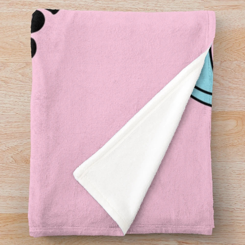 Croc-inspired plush blanket with "Keep On Crockin'" design