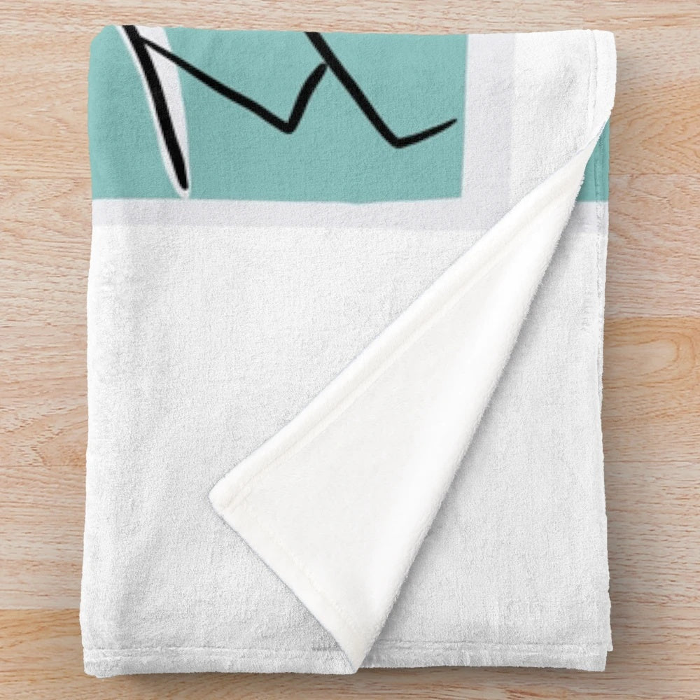David Cronenberg-themed plush blanket for home decor