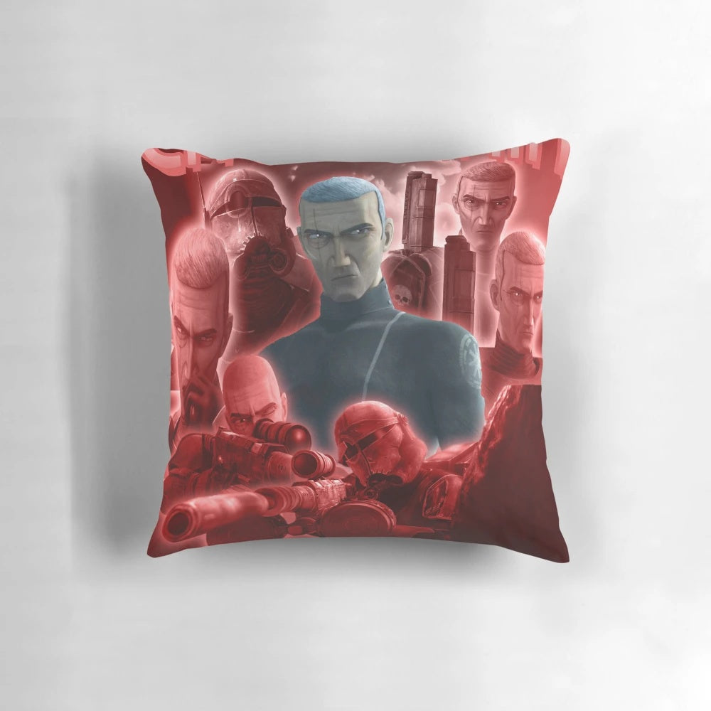 Crosshair character from the Star Wars: The Bad Batch TV series printed on a plush pillow