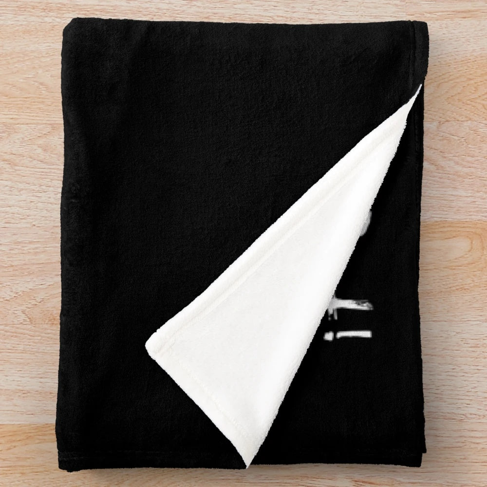 Crow-themed plush blanket with gothic and supernatural design