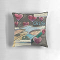 Soft and cuddly Heartstopper-themed pillow with "Crush" text