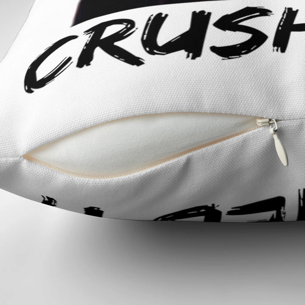 Crushed It Pillow featuring inspirational quotes from the movie Pitch Perfect