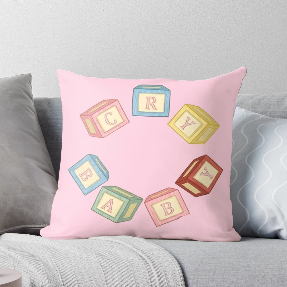 Cry Baby Pillow featuring a whimsical nymph or fairy design