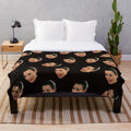 Crying Kim Kardashian pop art meme plush blanket