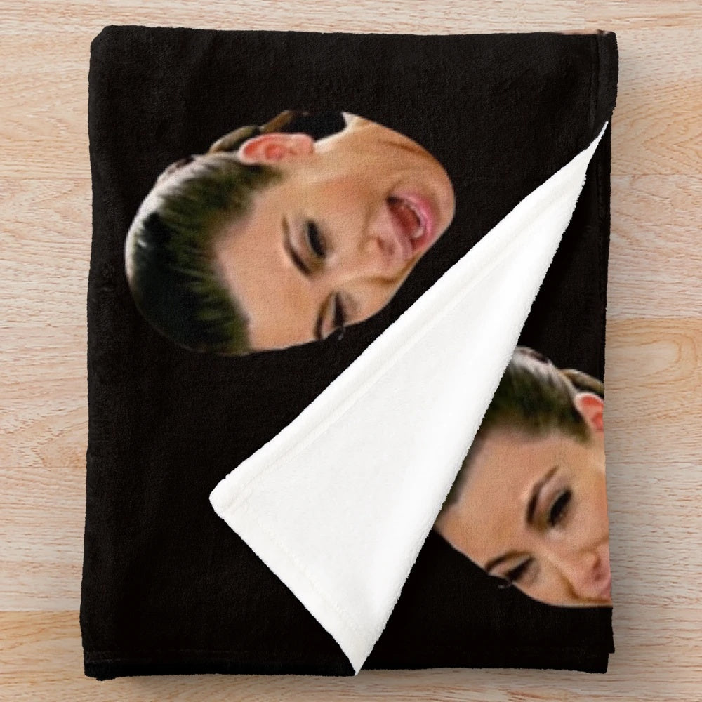 Crying Kim Kardashian pop art meme plush blanket