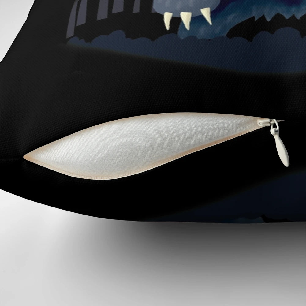 Soft, cozy pillow featuring the terrifying Wendigo cryptid from Appalachian folklore