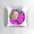 Soft and plush pink donkey-themed crypto meme pillow