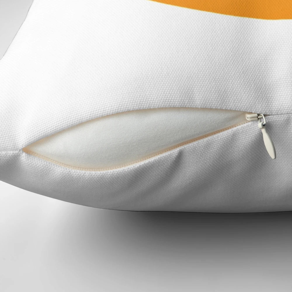 Cryptocurrency-inspired Bitcoin (BTC) pillow with sleek, modern design