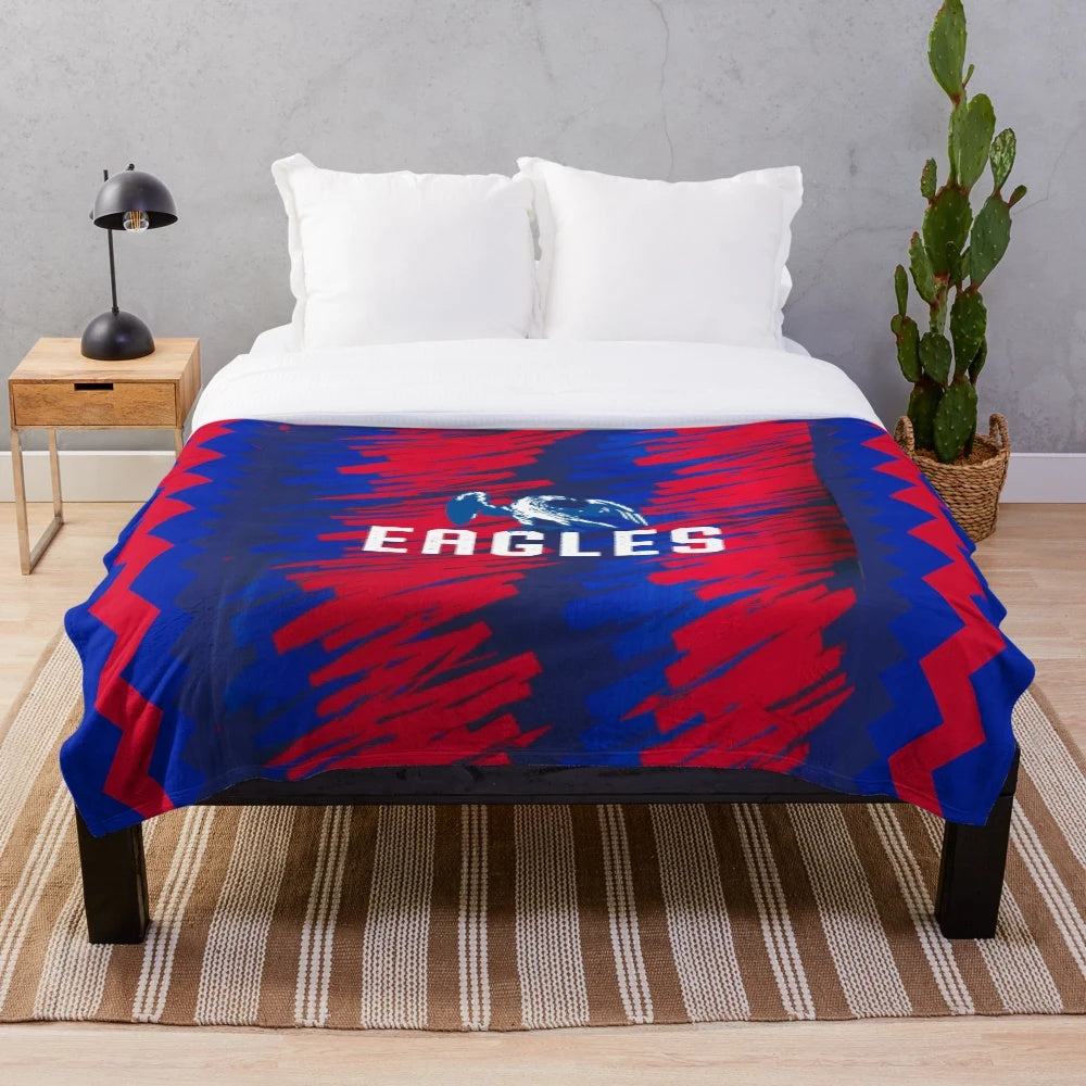 Crystal Palace Eagles Plush Blanket featuring Wilfried Zaha and Holmesdale Fanatics design