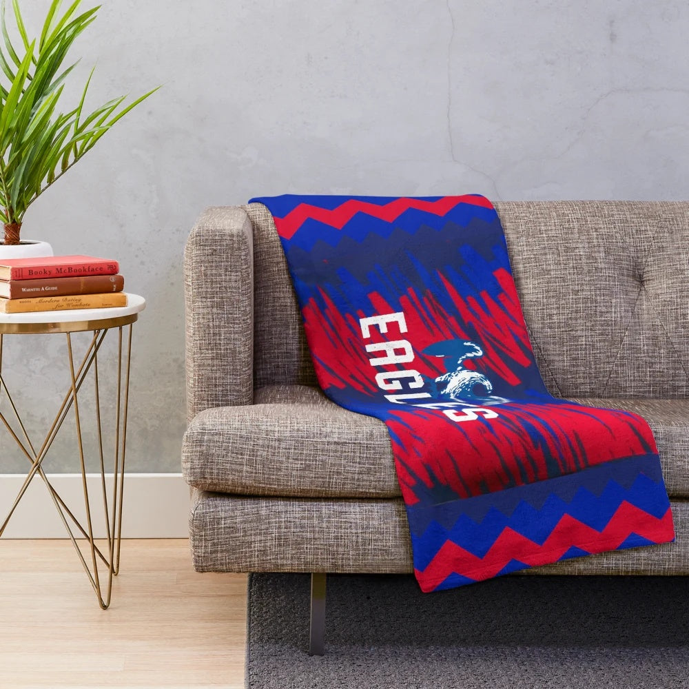 Crystal Palace Eagles Plush Blanket featuring Wilfried Zaha and Holmesdale Fanatics design