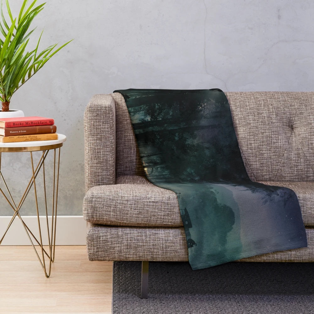 Call of Cthulhu-themed plush blanket featuring the Keeper's Screen artwork