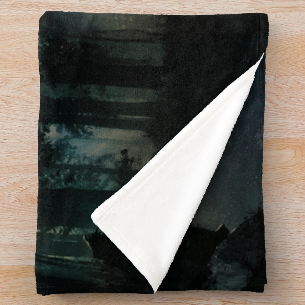 Call of Cthulhu-themed plush blanket featuring the Keeper's Screen artwork