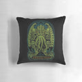 A plush pillow featuring the image of Cthulhu, the iconic eldritch horror from HP Lovecraft's Cthulhu Mythos.