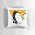 Cubist penguin pillow featuring the Pittsburgh Penguins logo