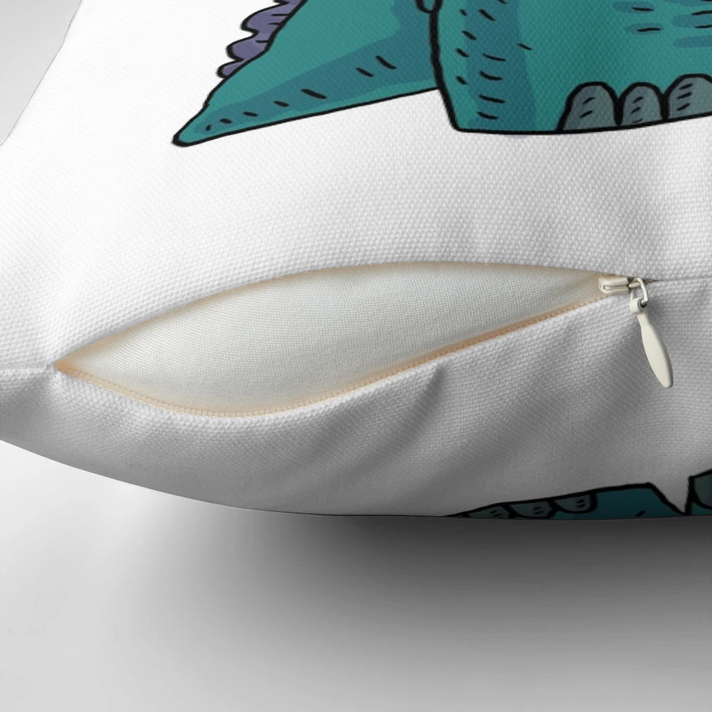 A large, cuddly blue alien pillow inspired by the children's book "Seek and Hide