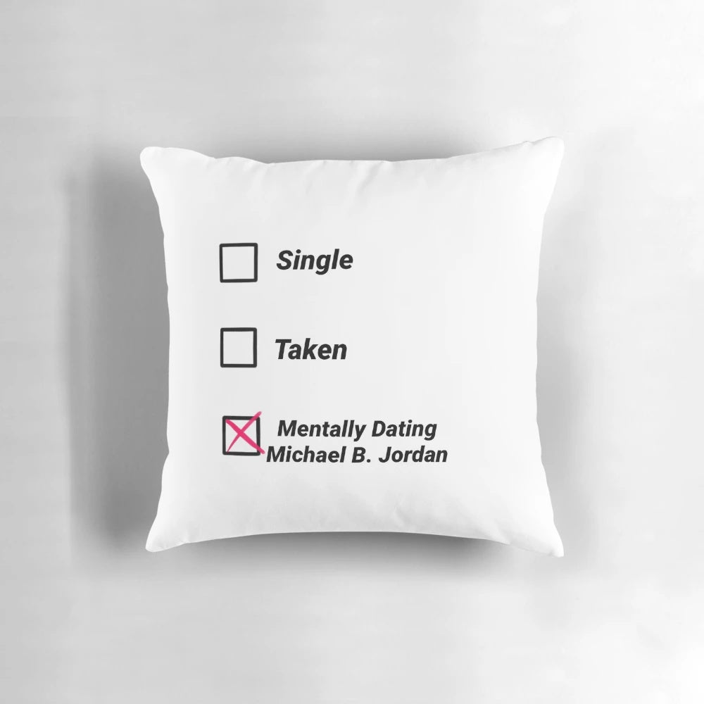 Soft, plush pillow featuring the handsome and talented actor Michael B. Jordan from popular movies like Black Panther and Creed.