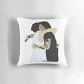 A cozy pillow featuring the iconic embrace of Larry Stylinson, members of the beloved band One Direction.