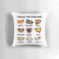 Soft and plush crested gecko pillow with cartoon design