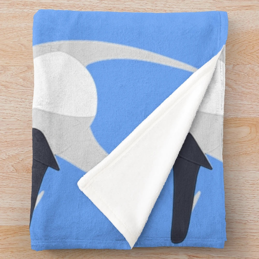 Subnautica cuddlefish inspired plush blanket