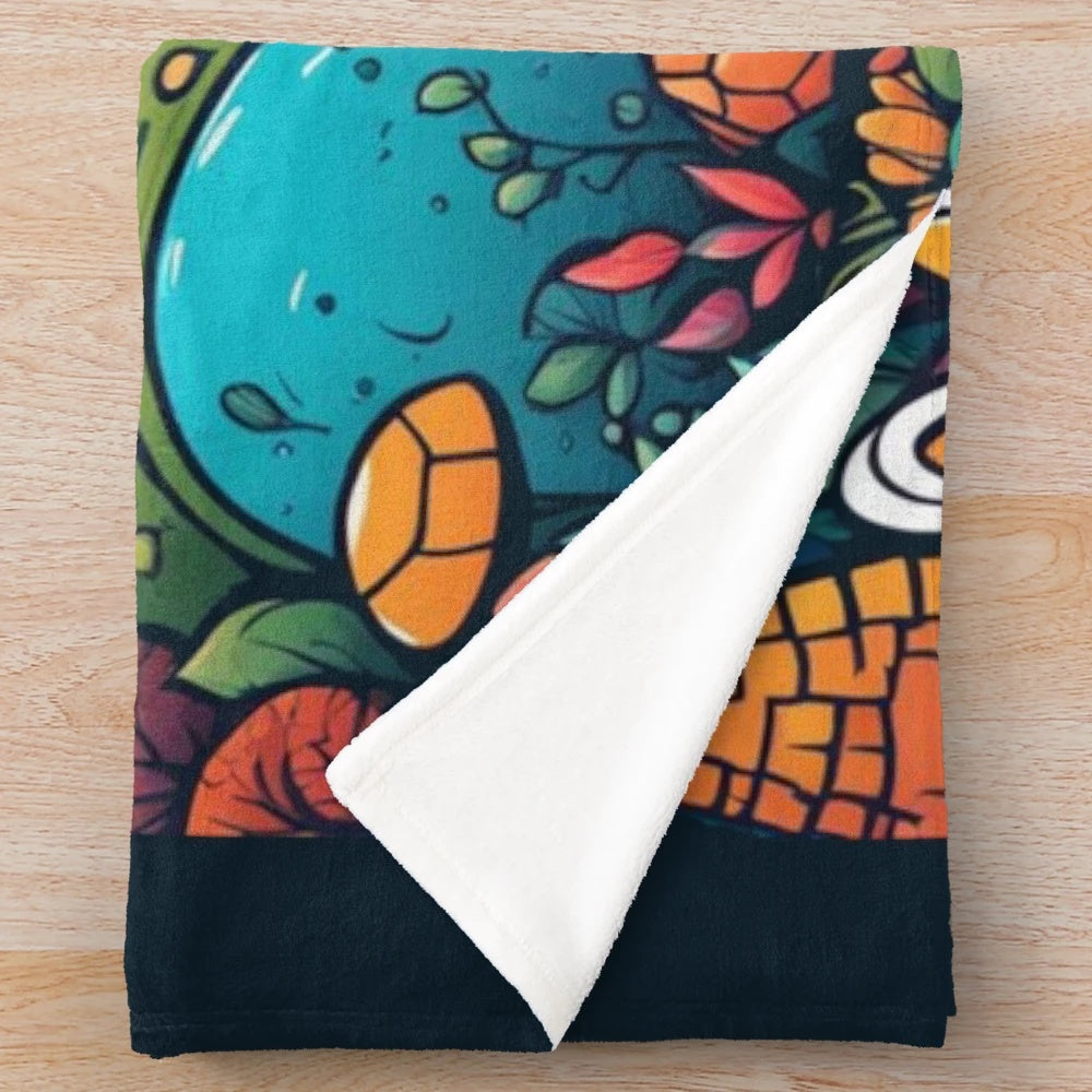 Cute and Cozy Animal-Themed Plush Blanket