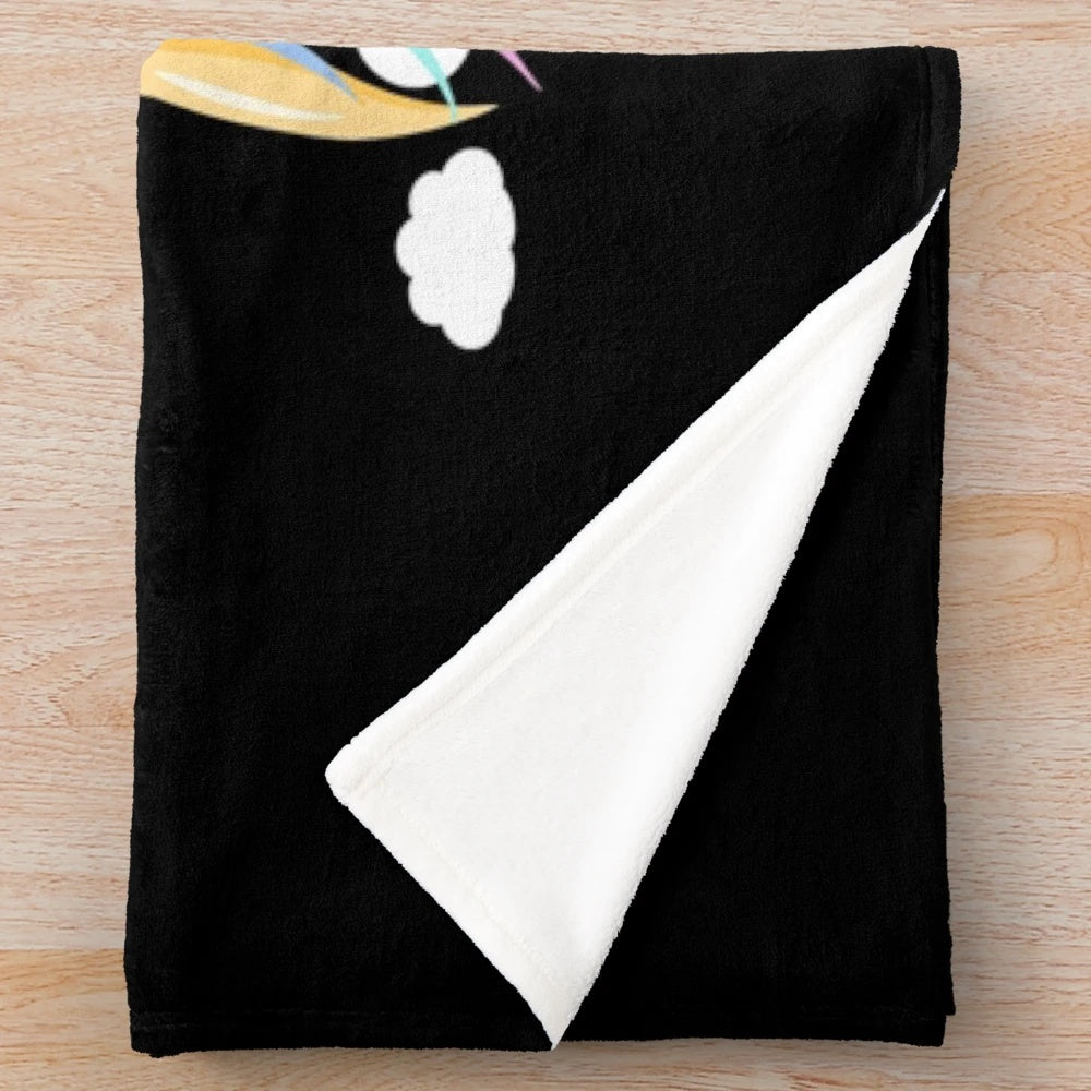 Cozy plush baby unicorn blanket for kids