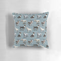 Plush bull terrier-themed throw pillow for dog lovers