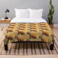 Capybara plush blanket with soft, cozy design