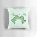 Soft and huggable dinosaur pillow with a cute, kawaii cartoon design