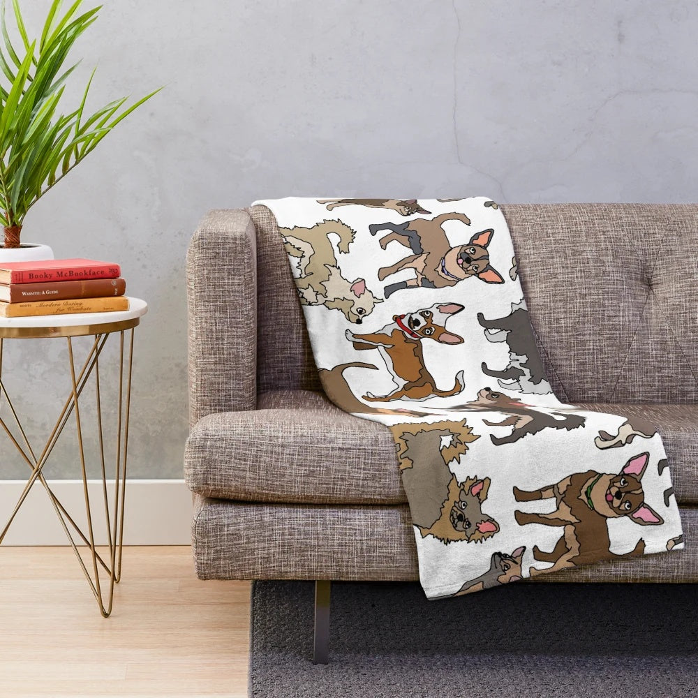 Soft and cozy chihuahua plush blanket for pet owners