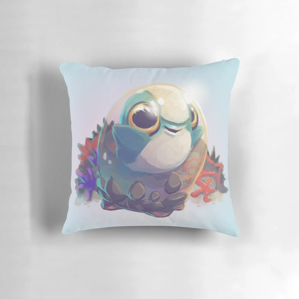 Soft and plush Cuddlefish baby pillow inspired by the Subnautica video game